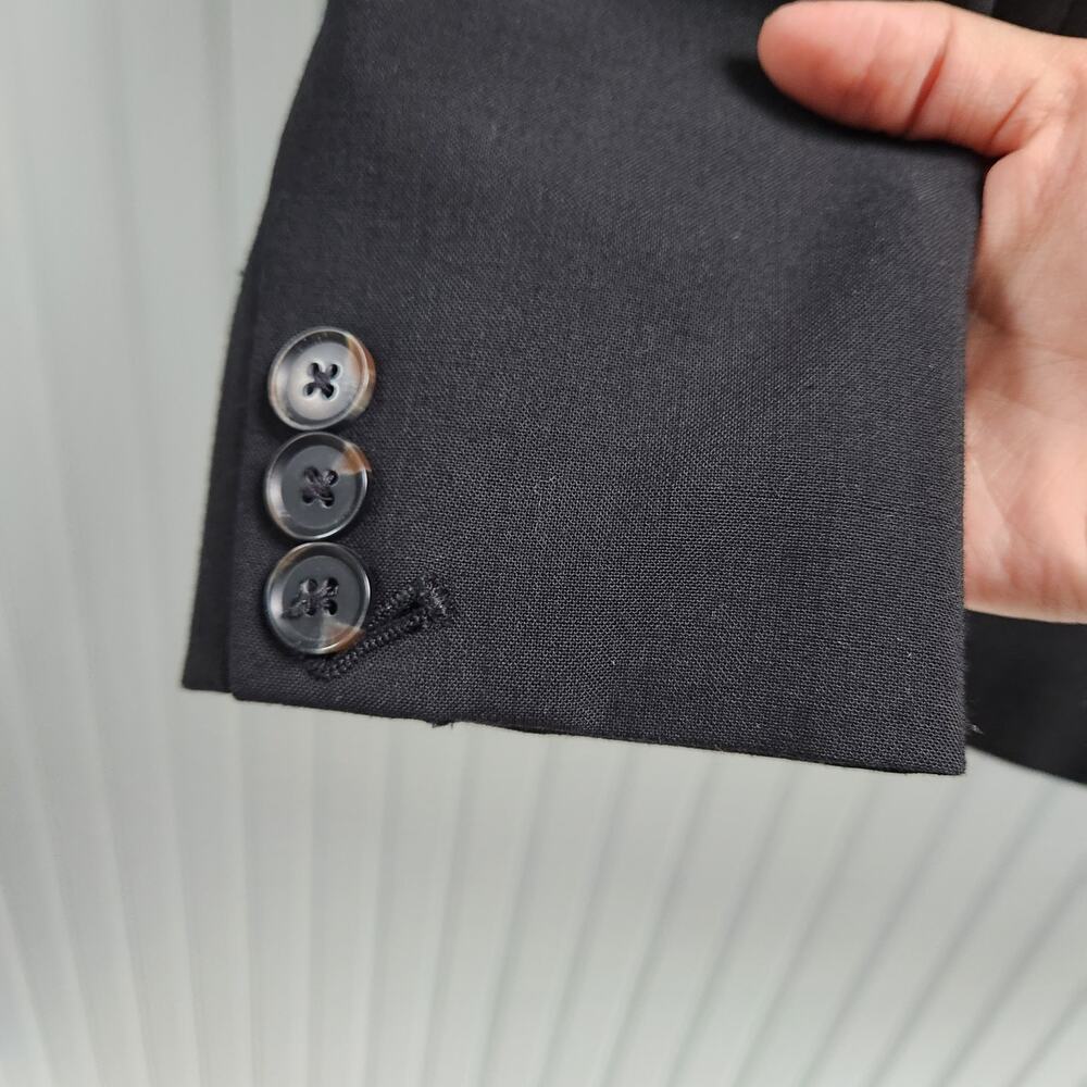 Gap Basic Black Blazer Suit Jacket With Pockets - image 4